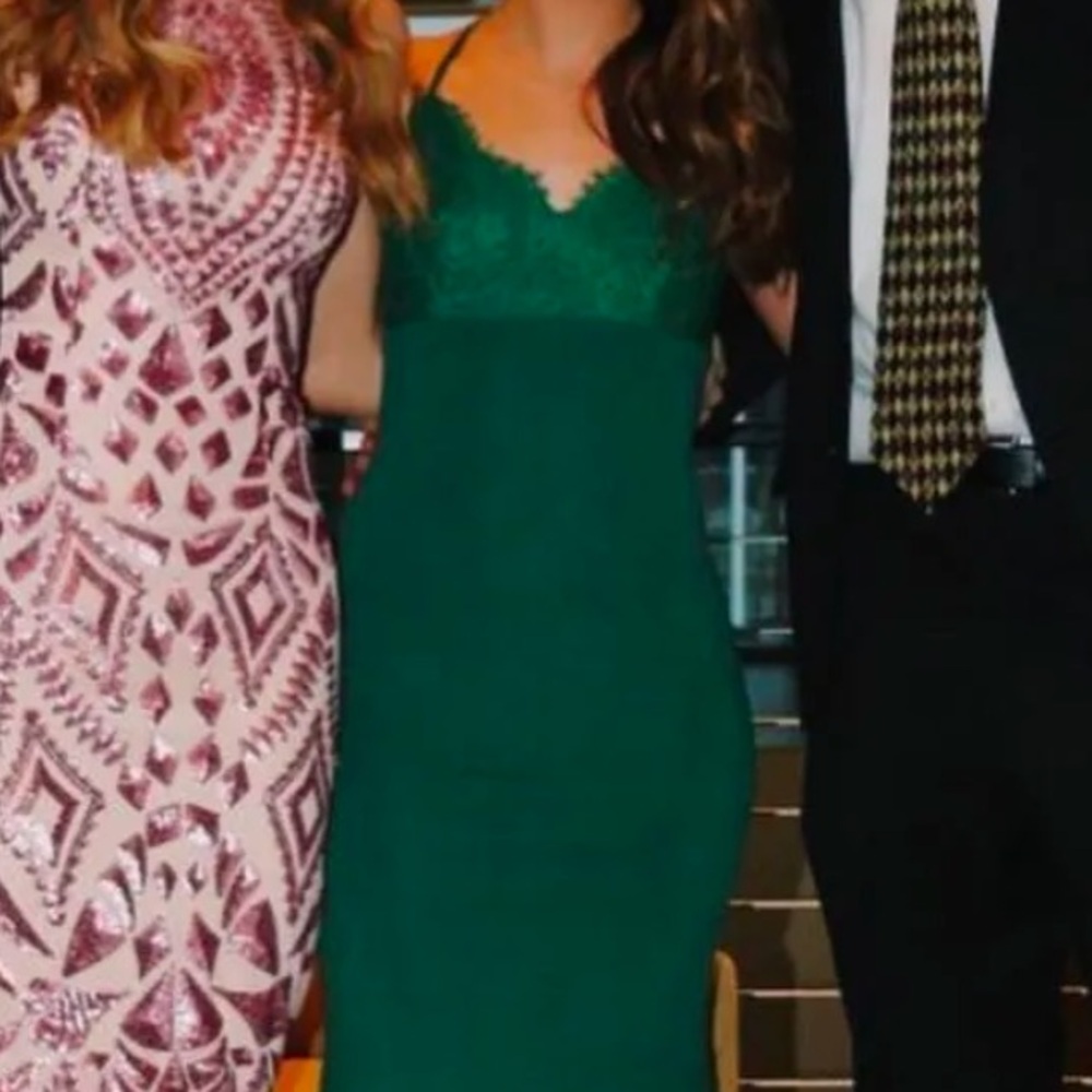 JJ’s house green formal dress